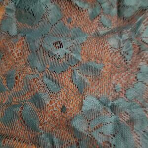 Green lace little over three & one half yards one yard wide